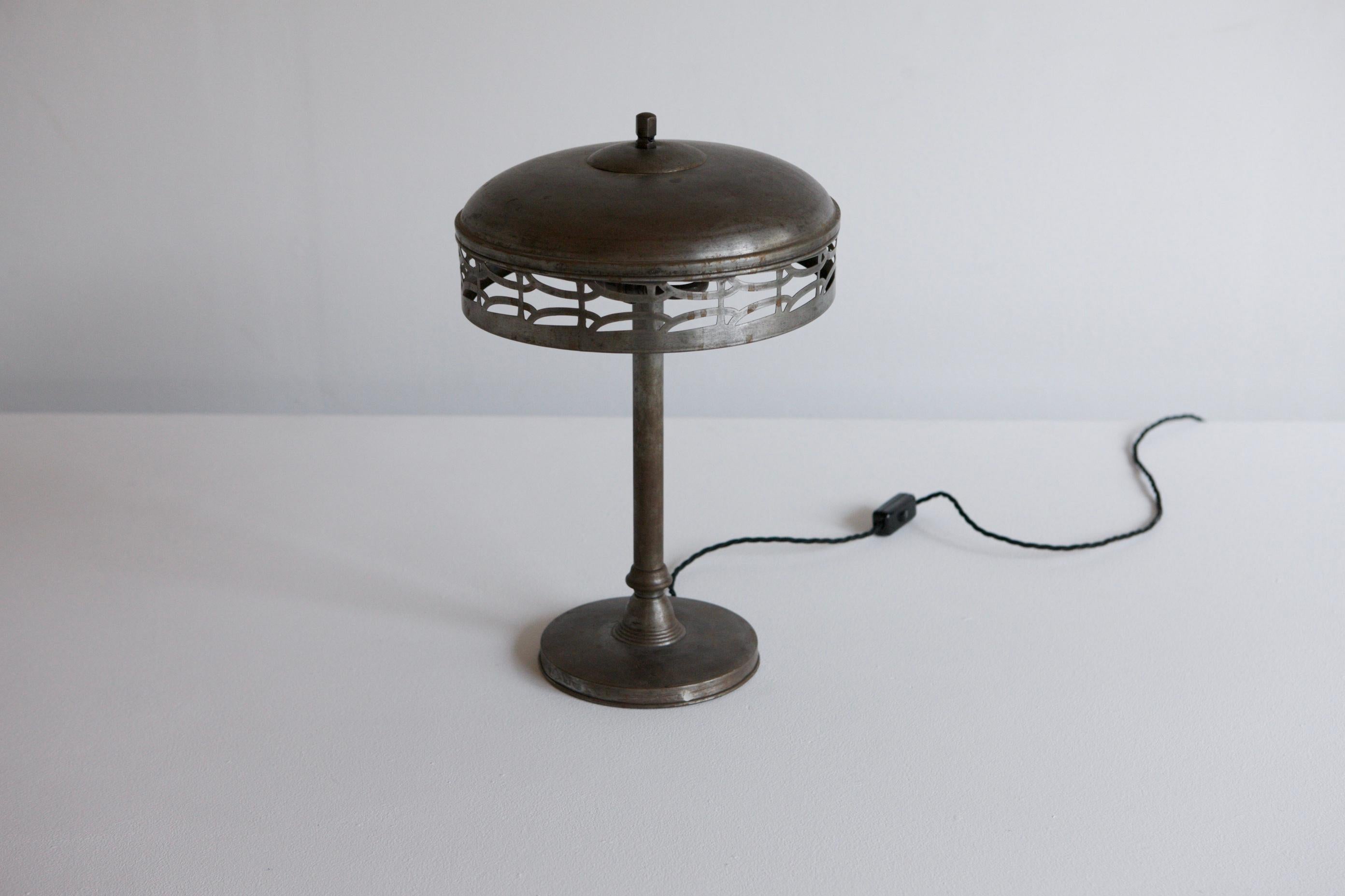 A Venetian style table lamp from early 20th century europe, restored sympathetically. Reminicent of the work of Adolf Loo's.