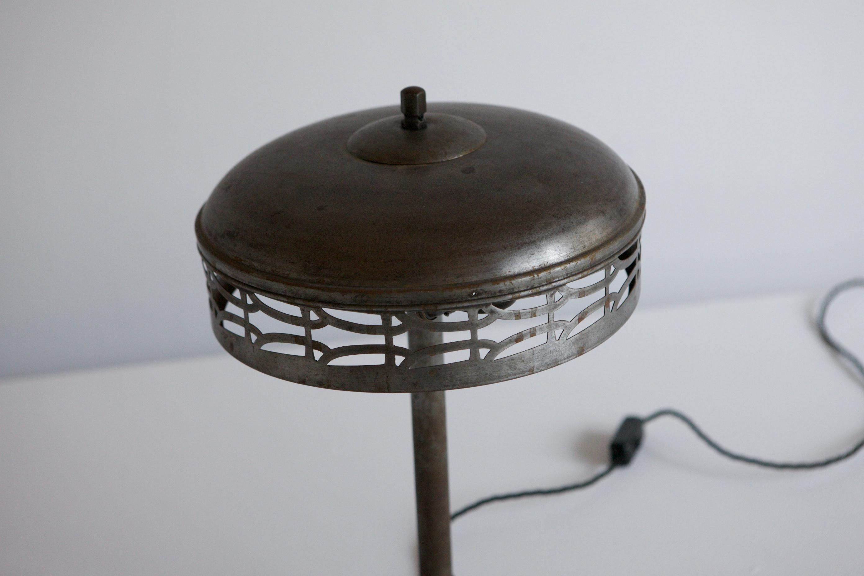 Austrian Early Modernist Table Lamp, Viennese Style
