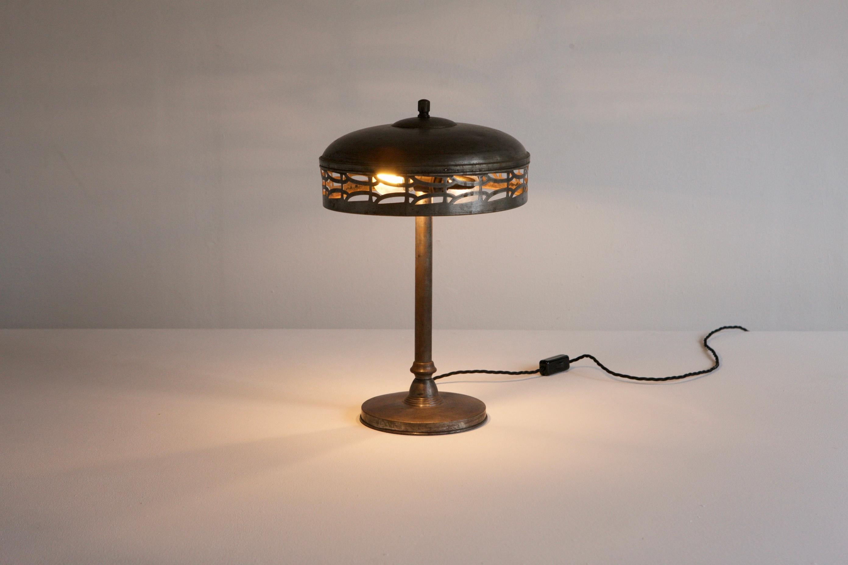 Early Modernist Table Lamp, Viennese Style 1