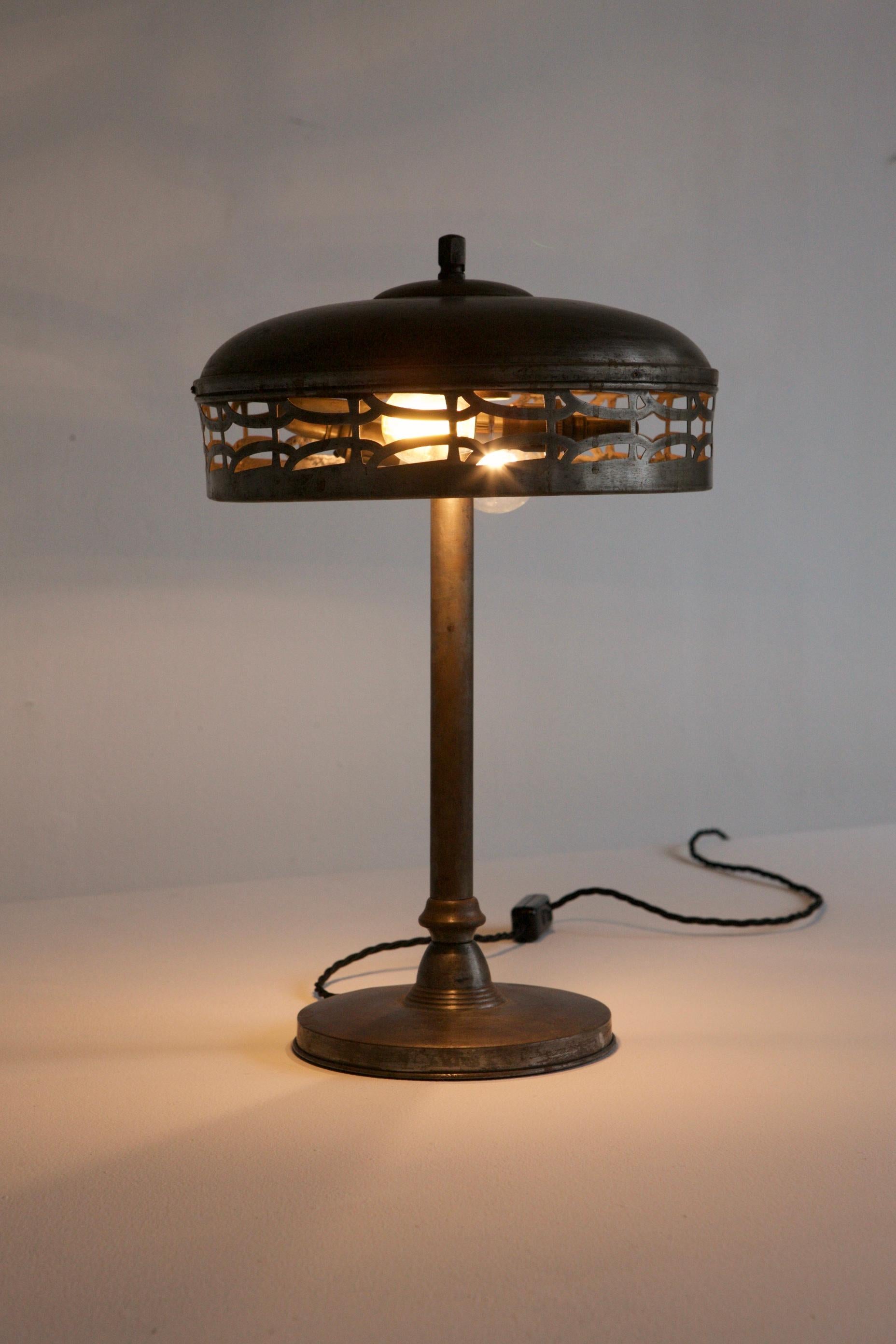 Early Modernist Table Lamp, Viennese Style 2