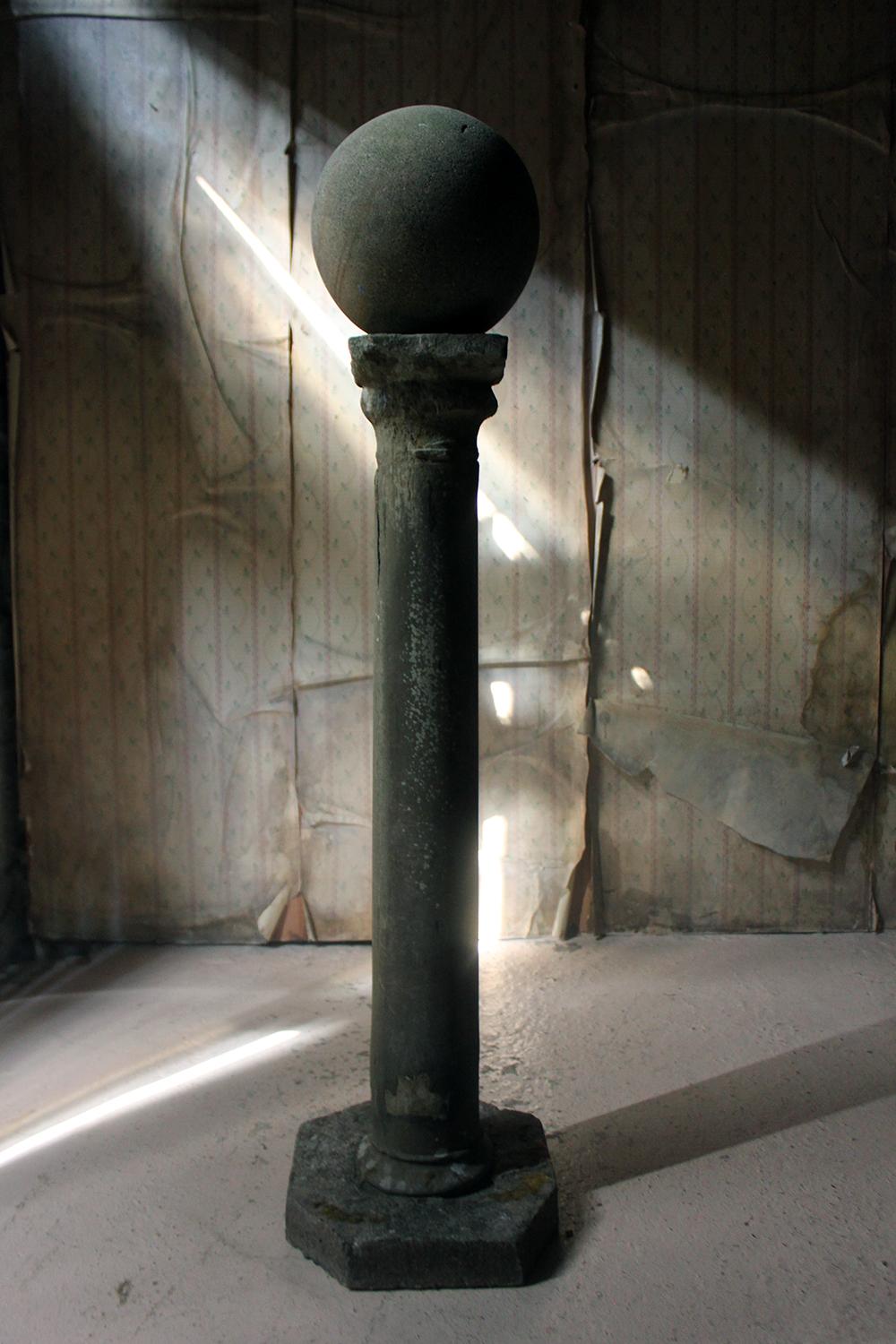 Early Monastic Medieval Limestone Column, circa 1400 and Later 7