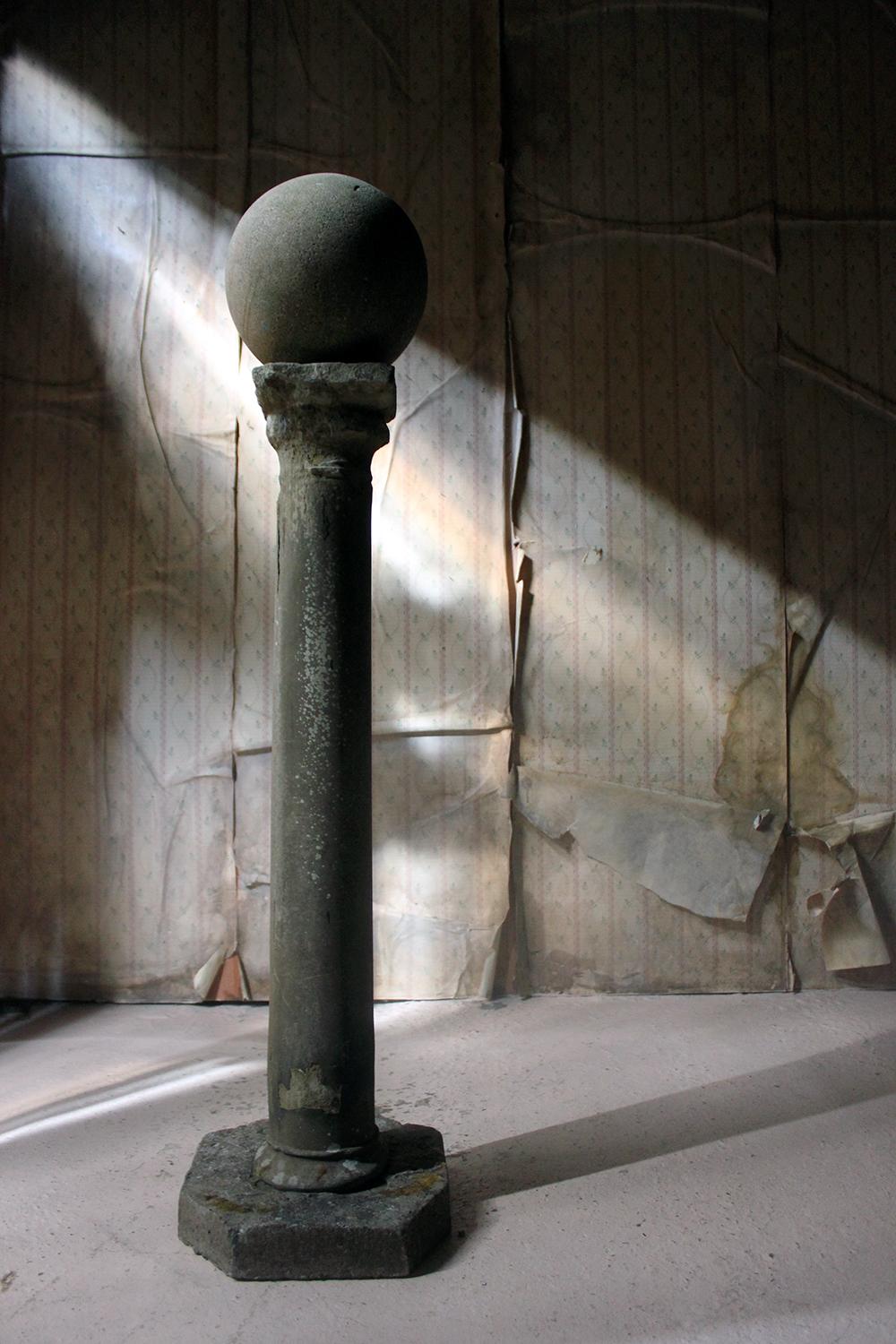 Early Monastic Medieval Limestone Column, circa 1400 and Later 9