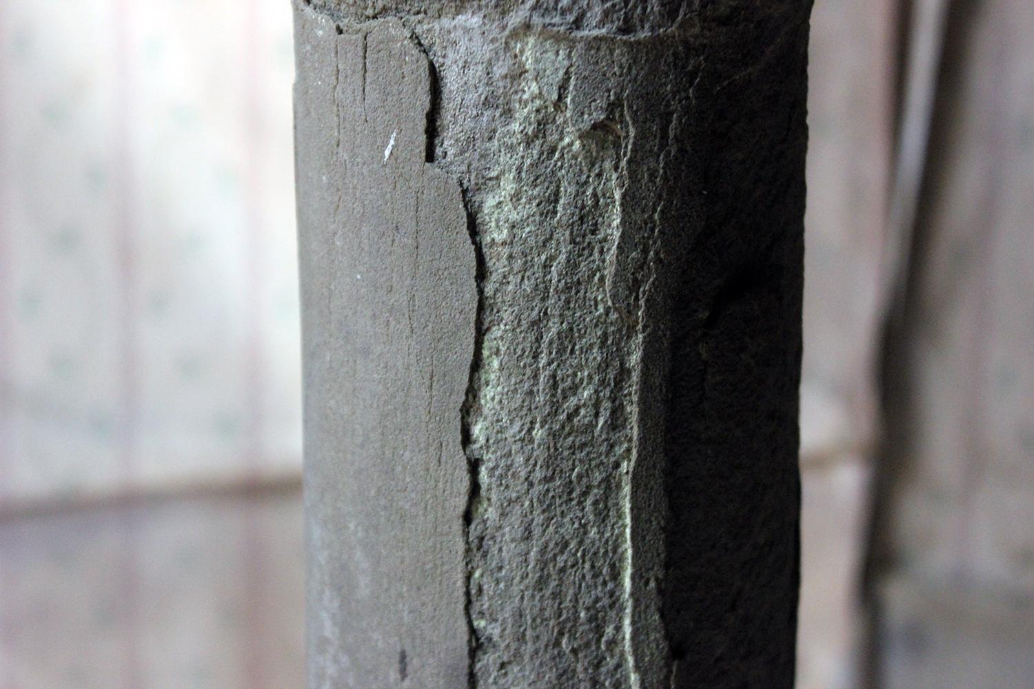 Early Monastic Medieval Limestone Column, circa 1400 and Later In Fair Condition In Bedford, Bedfordshire