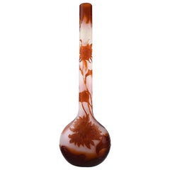 Vase ancien monumental d
Emile Gallé:: années 1890