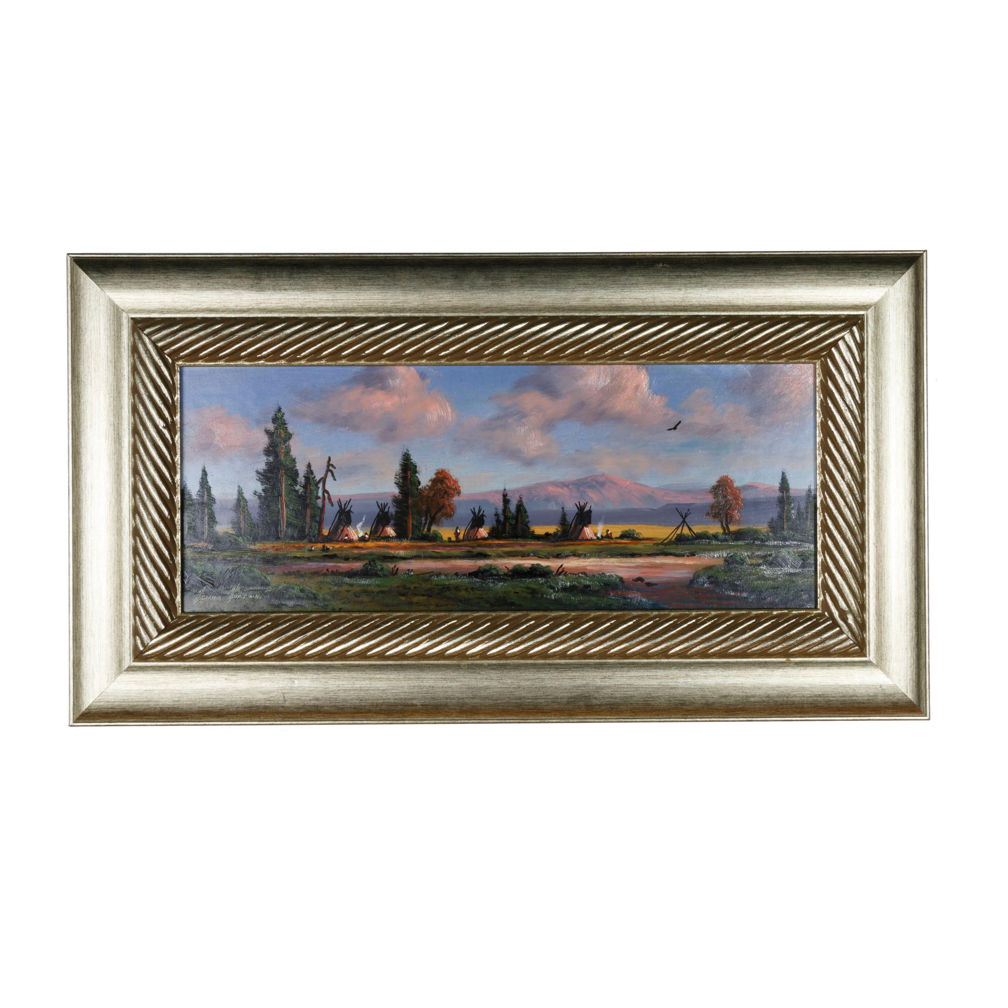 Früher Morgen, Original-Ölgemälde von Heinie Hartwig im Zustand „Gut“ im Angebot in Coeur d'Alene, ID
