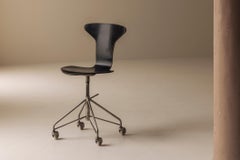 Early Mosquito swivel desk chair by Arne Jacobsen for Fritz Hansen, Denmark 1955