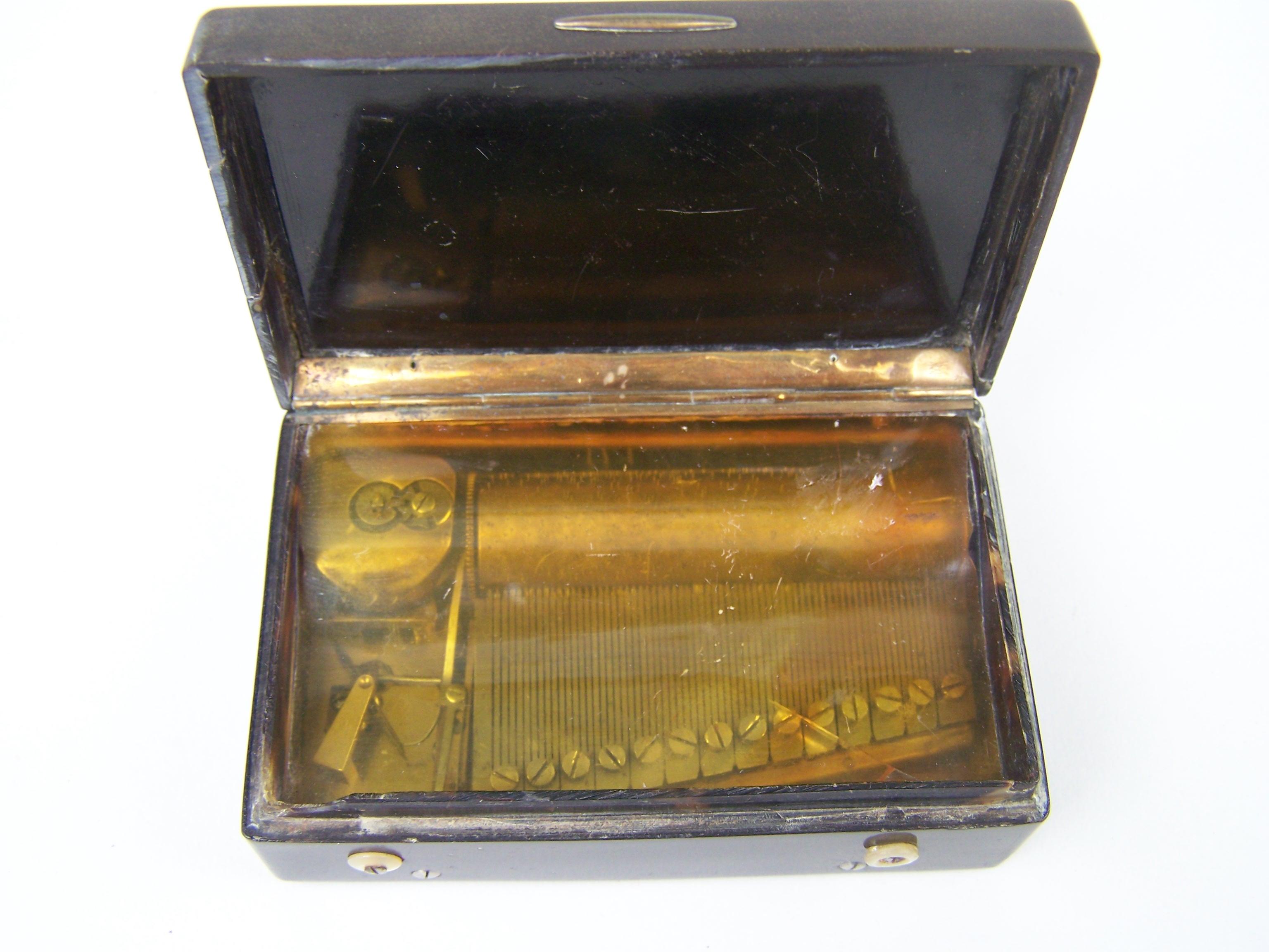 Musical Snuffbox by Alibert playing 2 Tunes For Sale 1