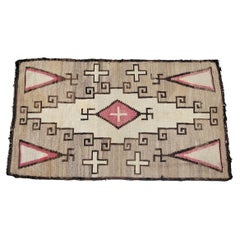 Early Navajo Fly Foot Weaving Rug