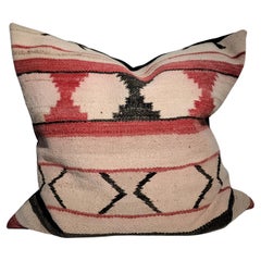 Early Navajo Indian Weaving Geometric Pillow