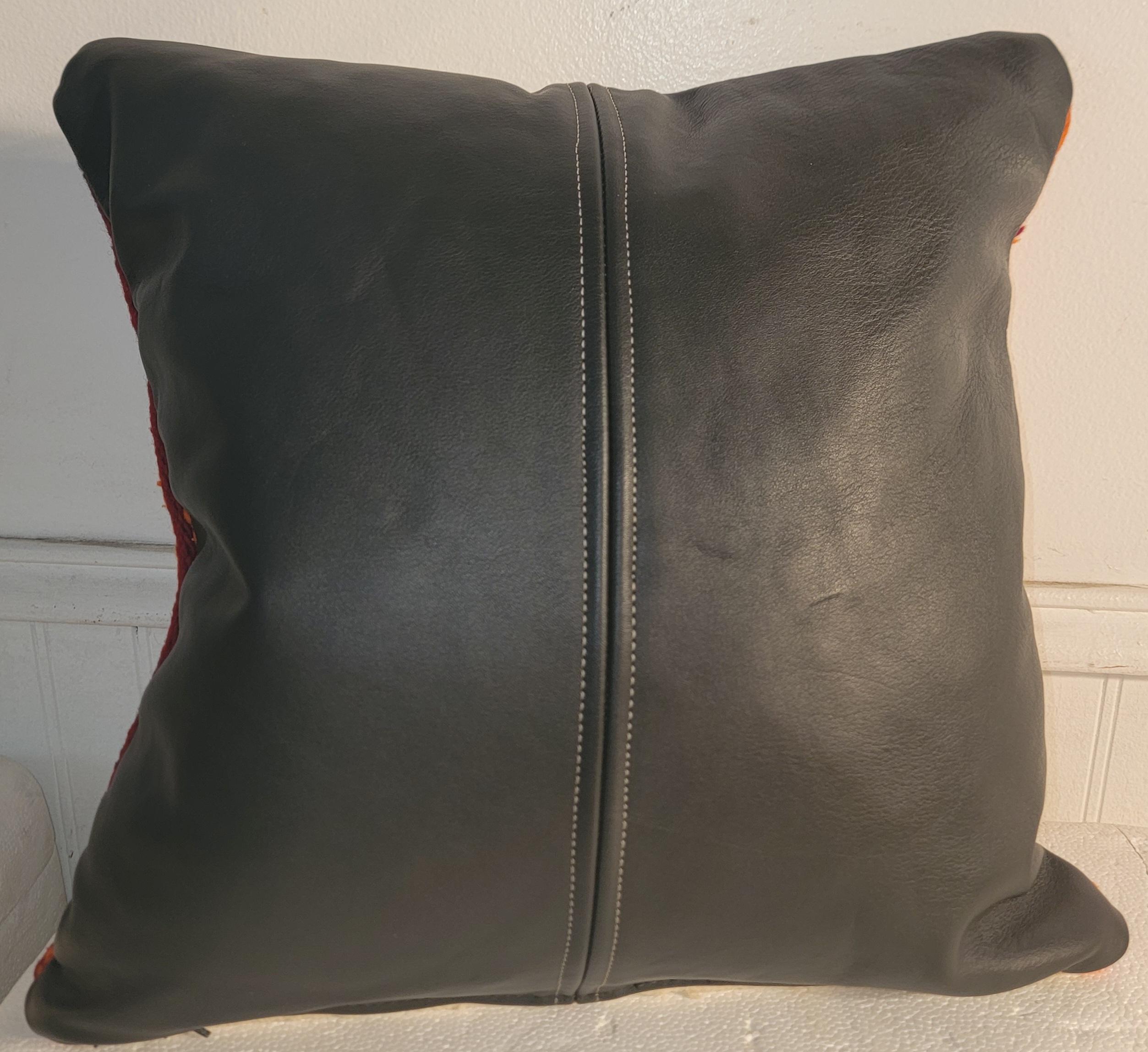 Mid-20th Century Early Navajo Indian Weaving Pillow For Sale