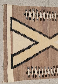 Early Navajo Indian Weaving Saddle Blanket