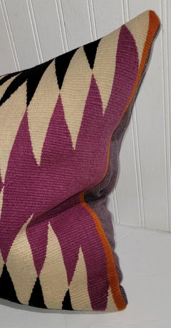 Early  Navajo Weaving Bolster Pillow