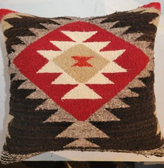 Early Navajo Weaving Saddle Blanket Pillows