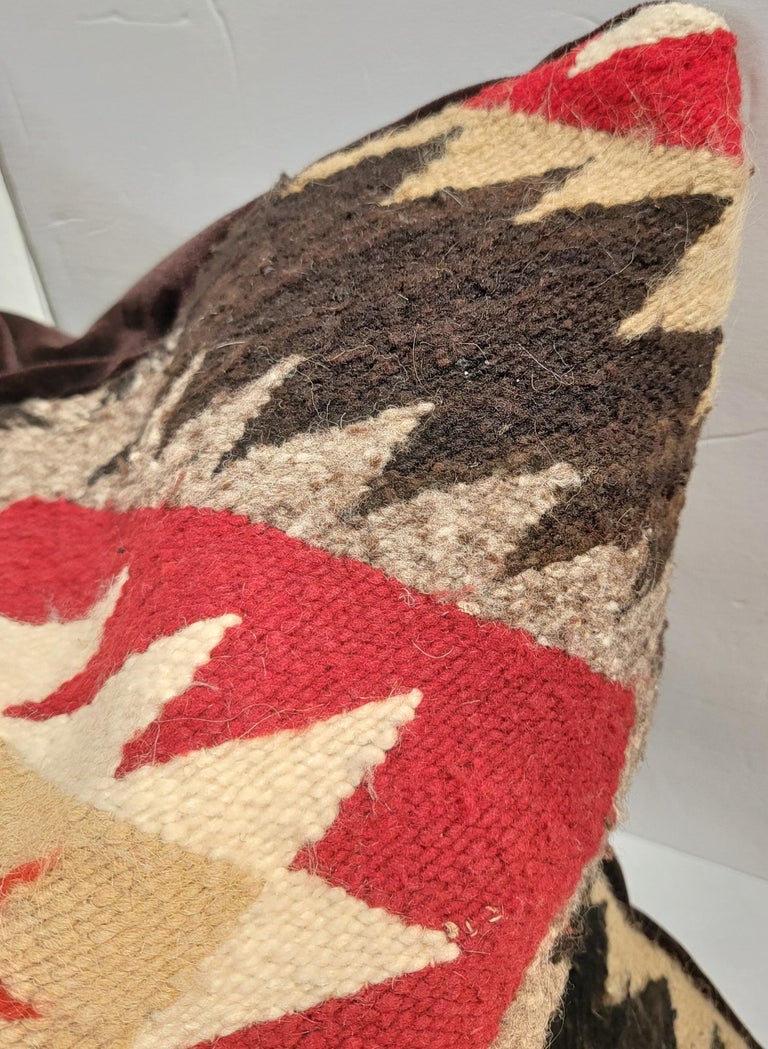Early Navajo Weaving Saddle Blanket Pillows For Sale at 1stDibs
