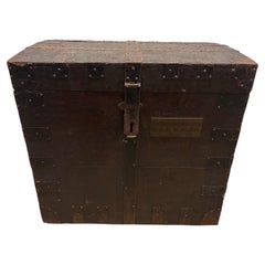 Early Nineteen century Britain Embassy in Washington Wood Trunk.