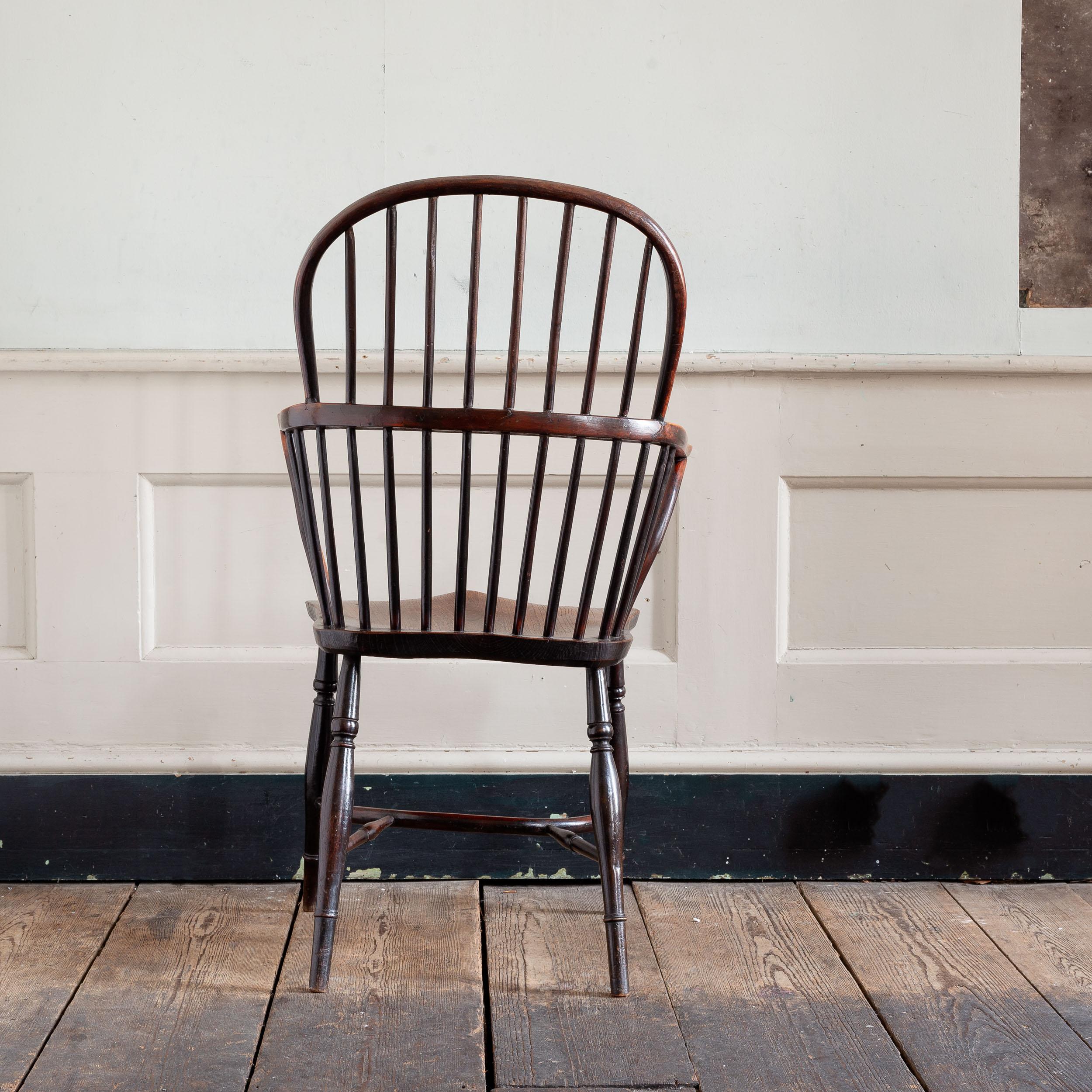 Englischer Thames Valley Windsor-Sessel aus dem frühen neunzehnten Jahrhundert im Zustand „Gut“ im Angebot in London, GB