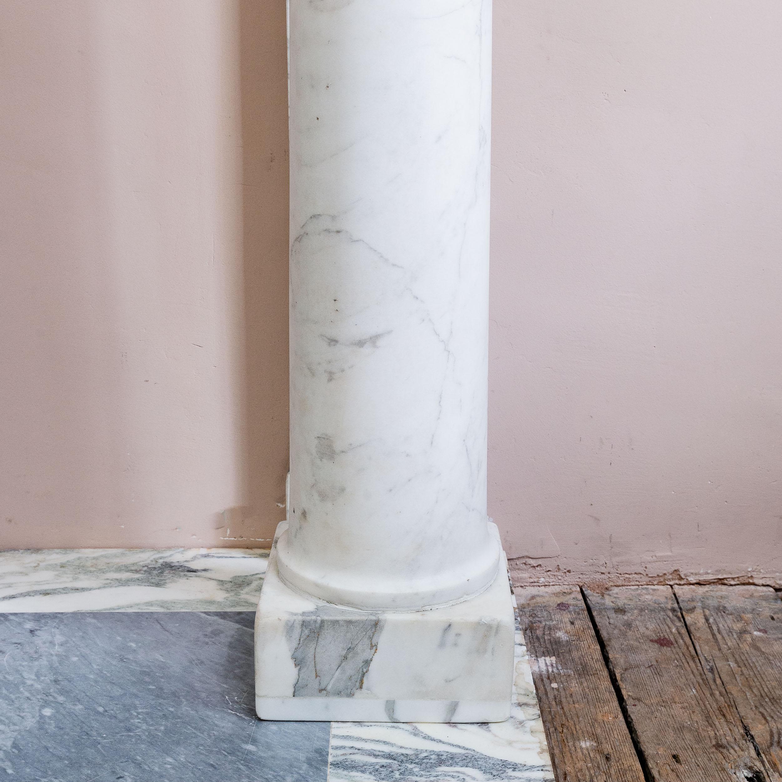 Early 19th Century French Empire Column Fireplace For Sale 10