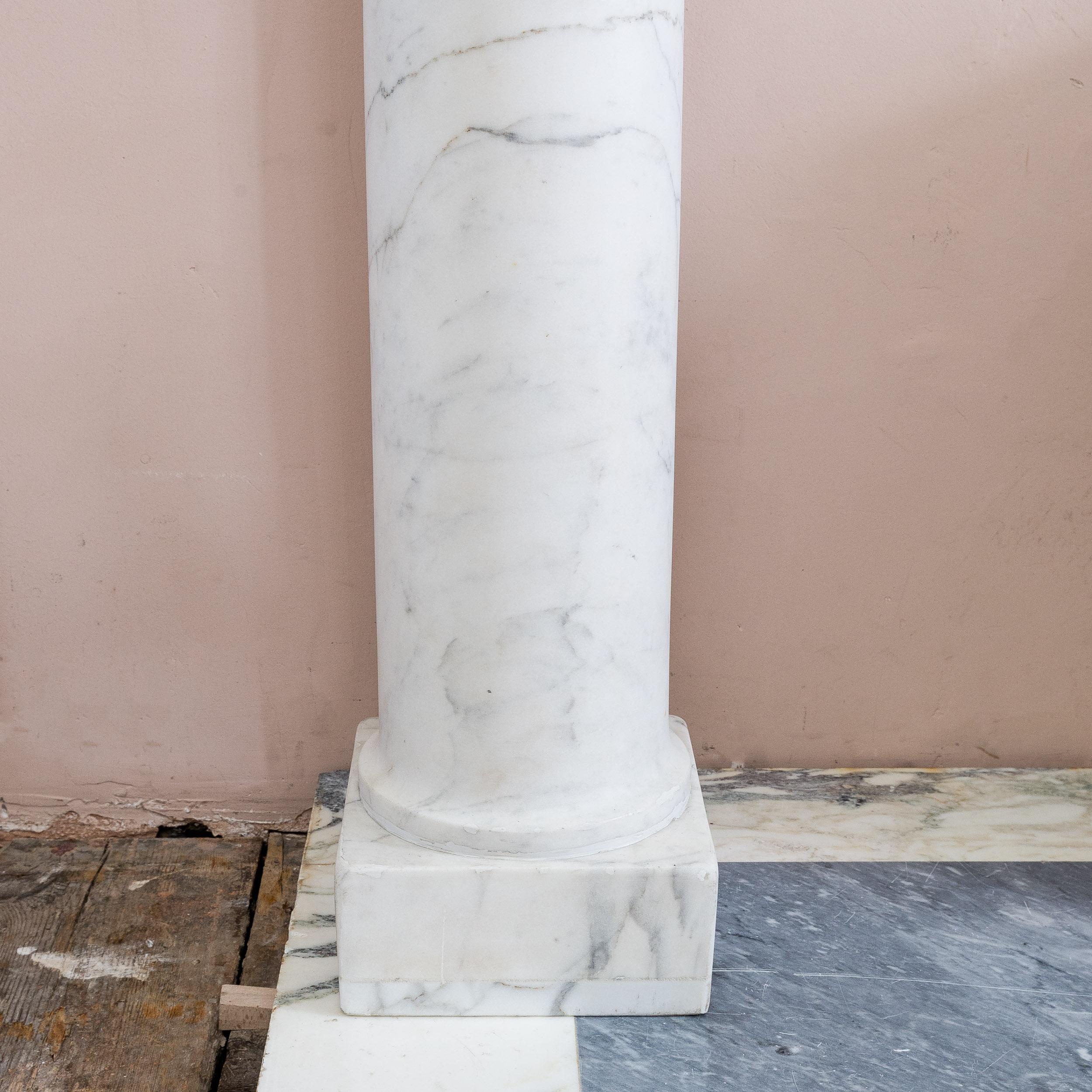 Early 19th Century French Empire Column Fireplace For Sale 12
