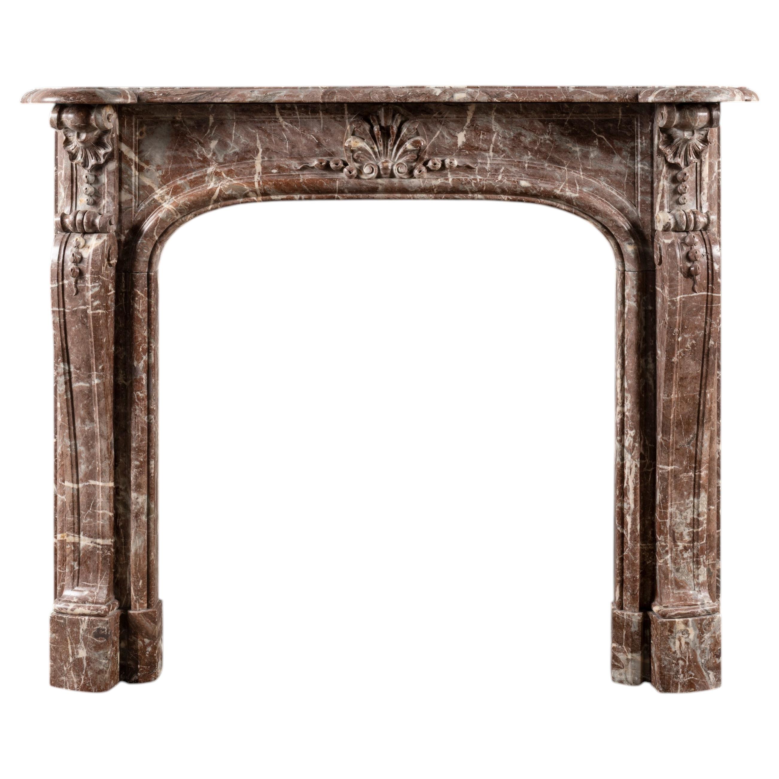 Early Nineteenth Century French Louis XV Style Fireplace Surround