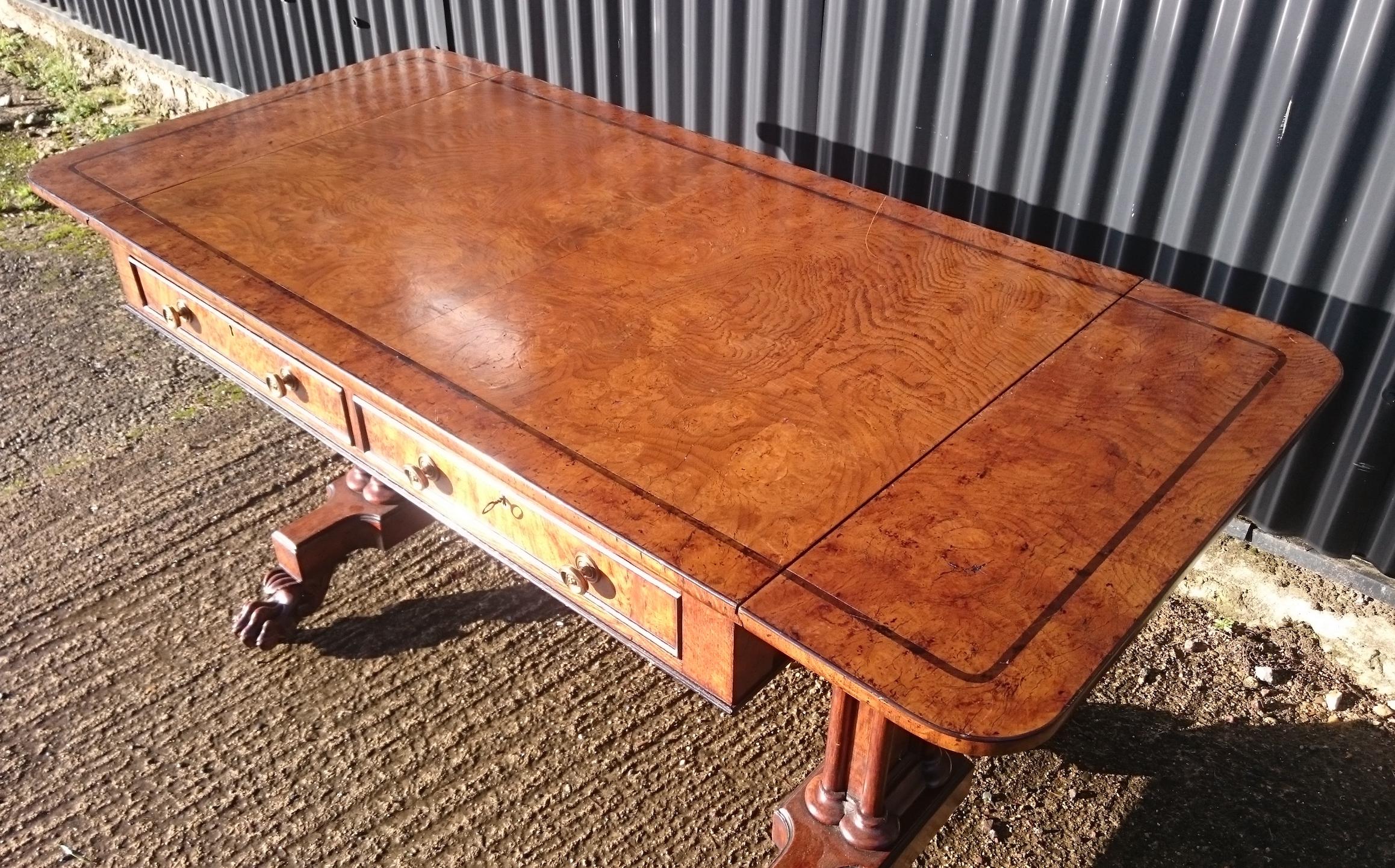 antique sofa table