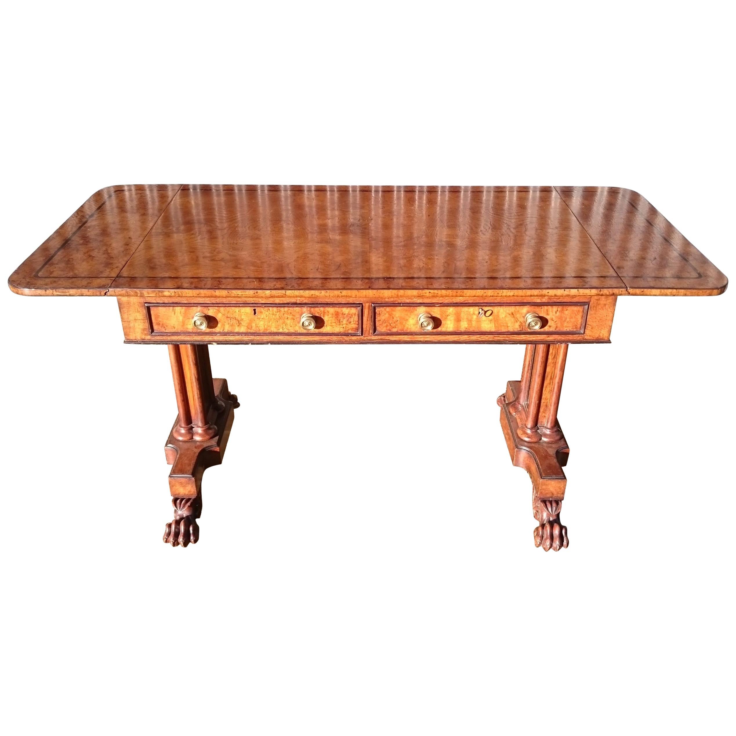 Early 19th Century Sofa Table Made from Elm