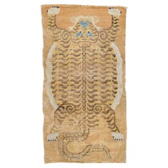 Früher Ning Xia Tigerteppich - China, 18. Jahrhundert oder früher, antiker Teppich