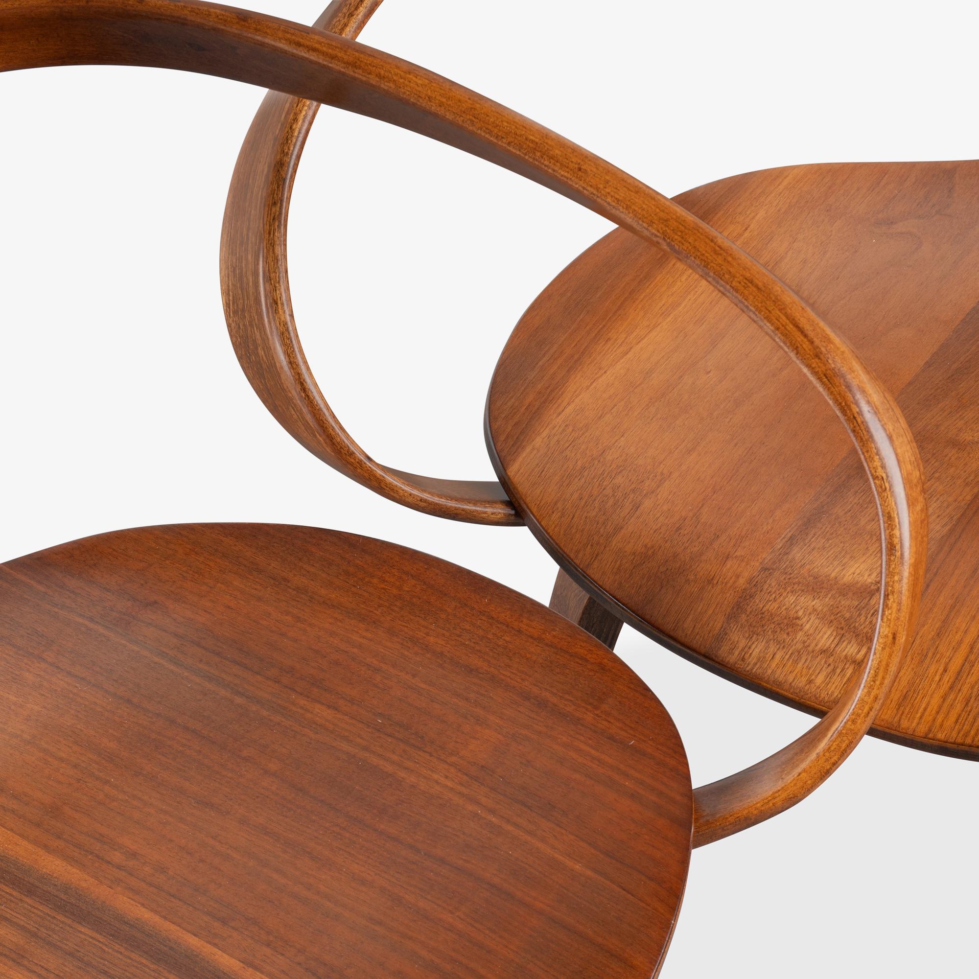 Early Norman Cherner for Plycraft Dining Chairs in Walnut, Set of 4 6