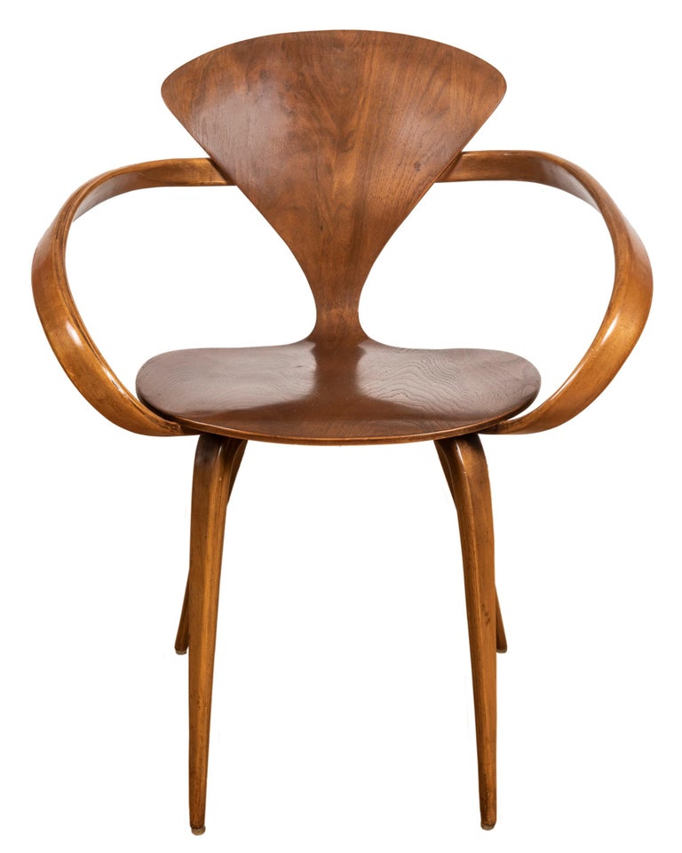 Early Norman Cherner Pretzel Chair for Plycraft, USA at 1stDibs