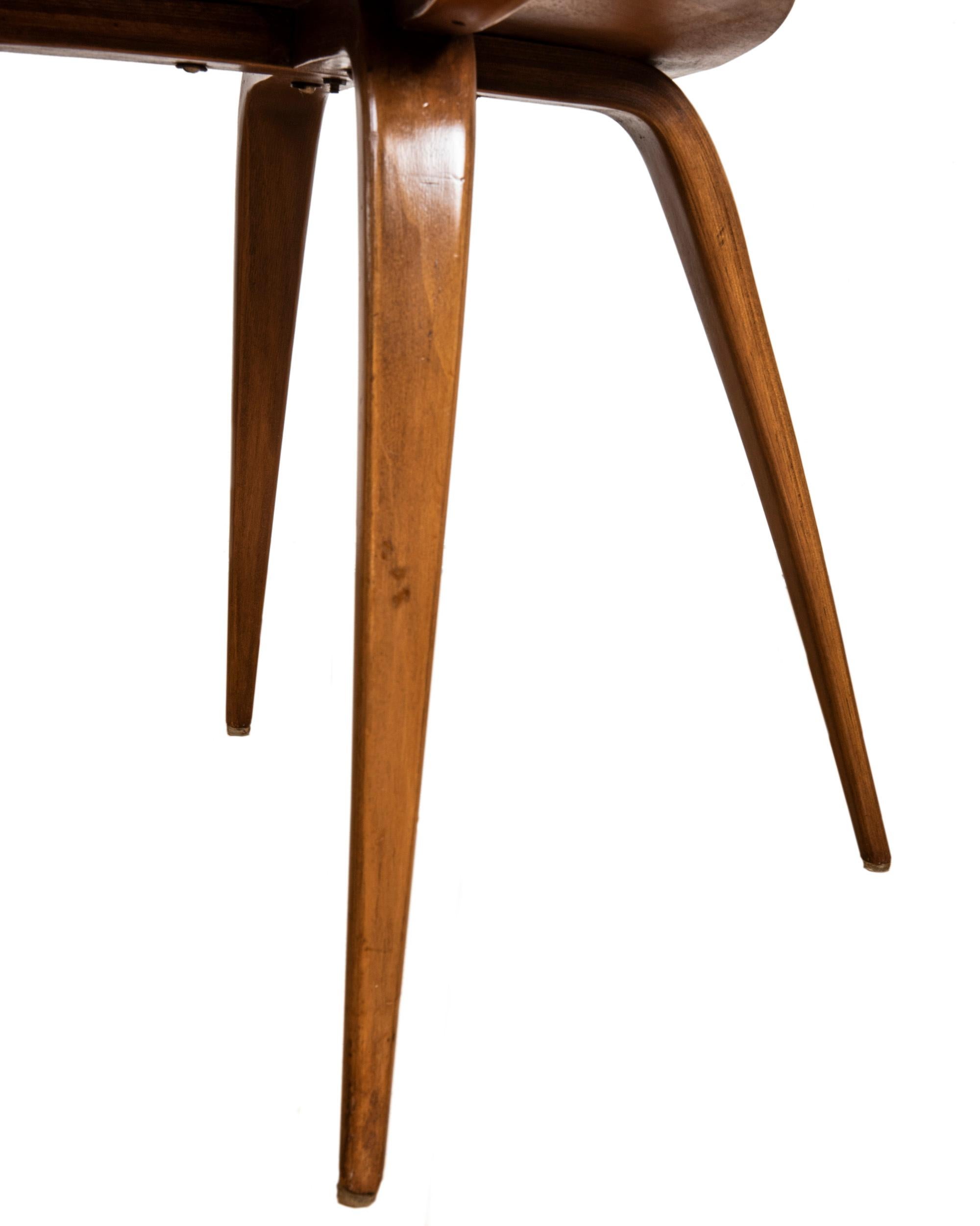 American Early Norman Cherner Pretzel Chair for Plycraft, USA