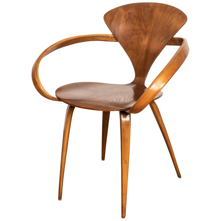 Early Norman Cherner Pretzel Chair For Plycraft Usa
