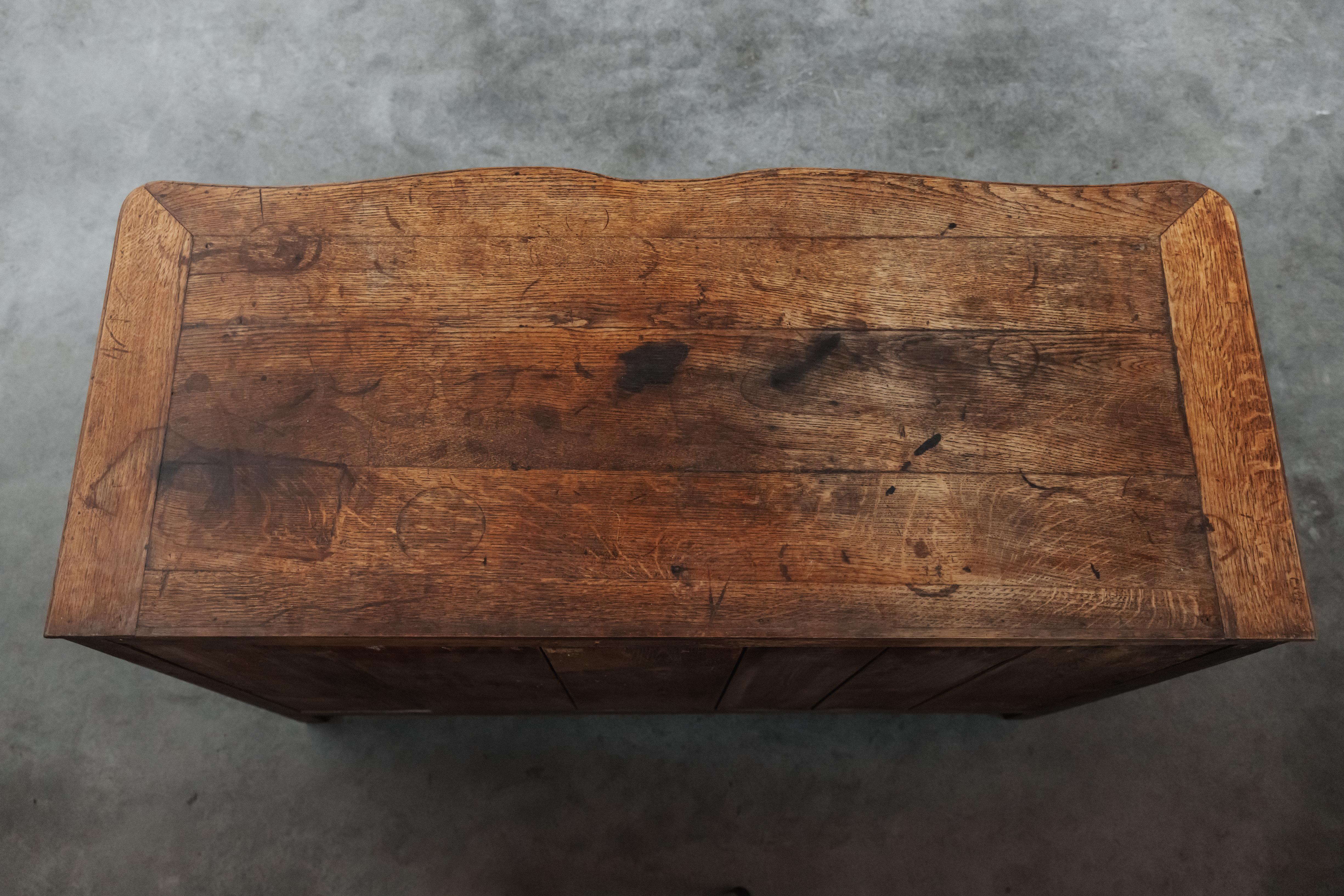 Early 19th Century Early Oak Chest From France, Circa 1800 For Sale