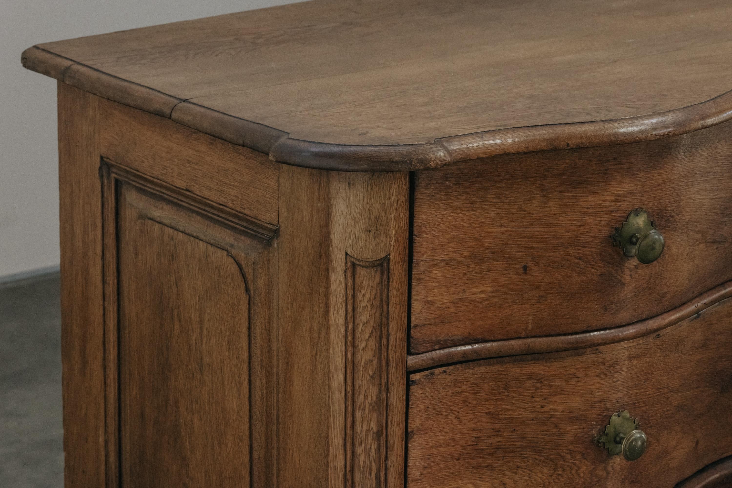 Early 19th Century Early Oak Commode From France, Circa 1800