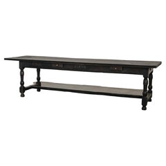 Early Oak Console Table From From France, Circa 1800