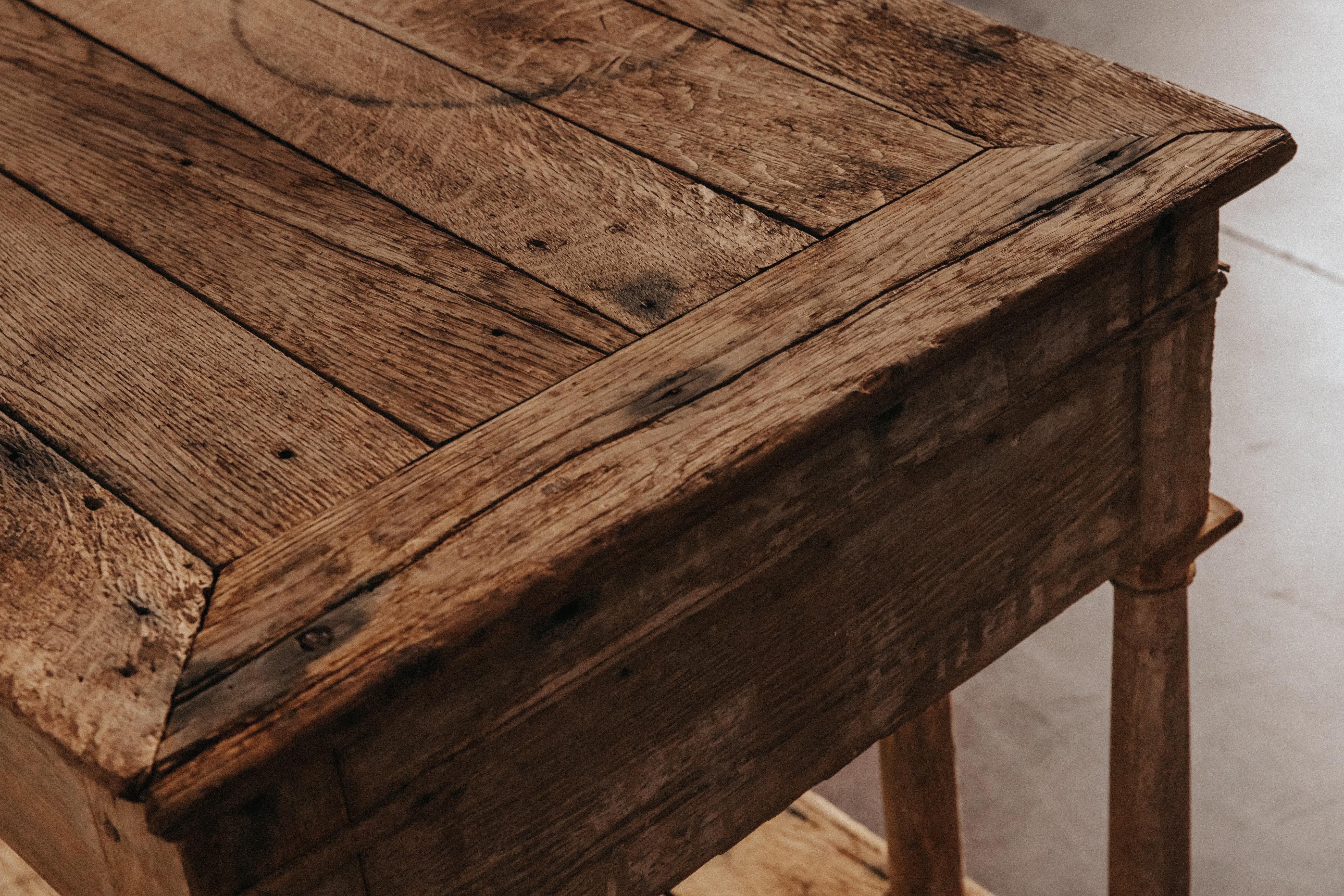 Early Oak Console Table From Italy, Circa 1800 For Sale 2