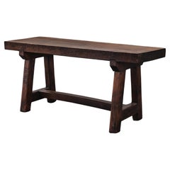 Consola de roble italiana antigua, circa 1820
