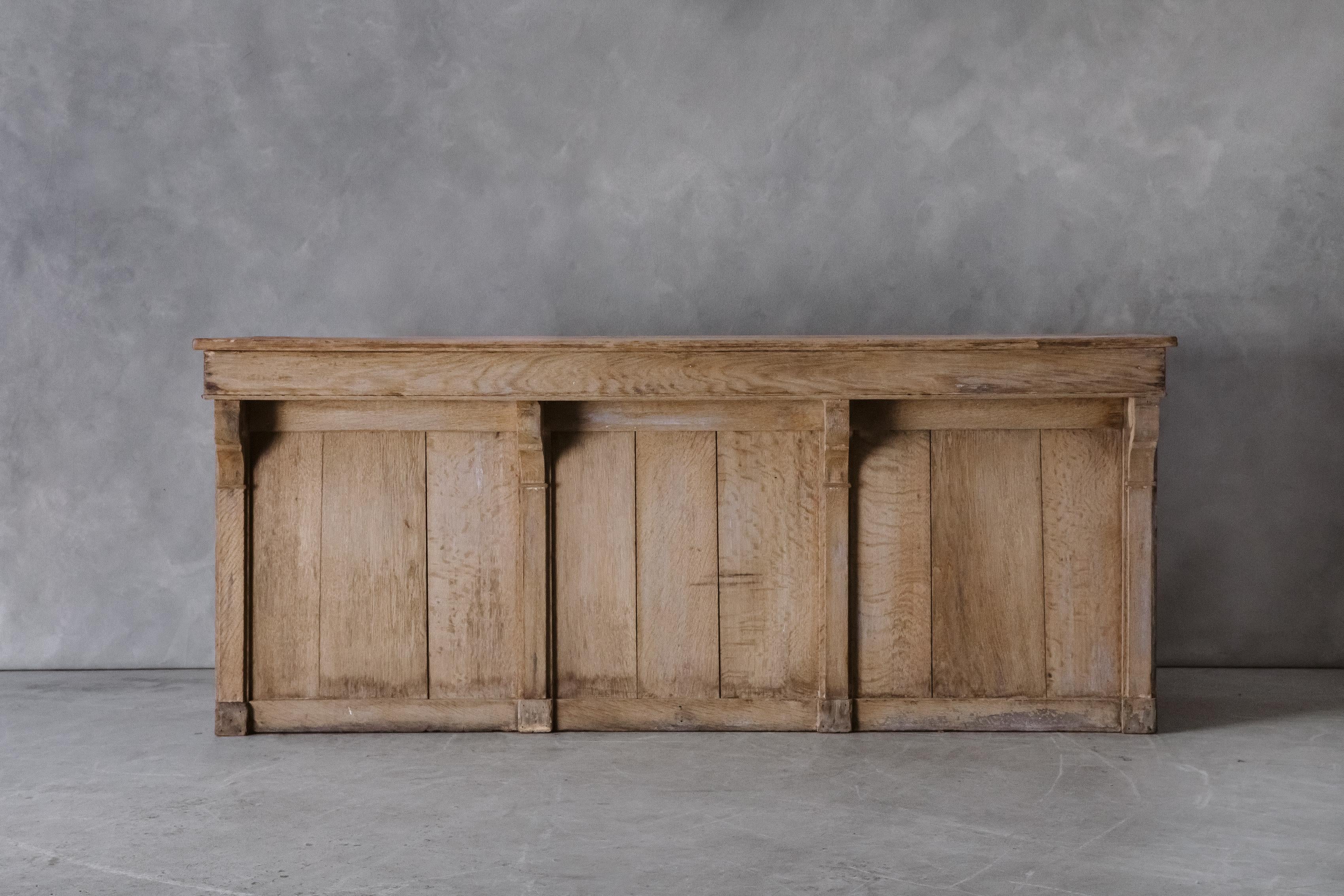 Early 20th Century Early Oak Counter from France, circa 1900