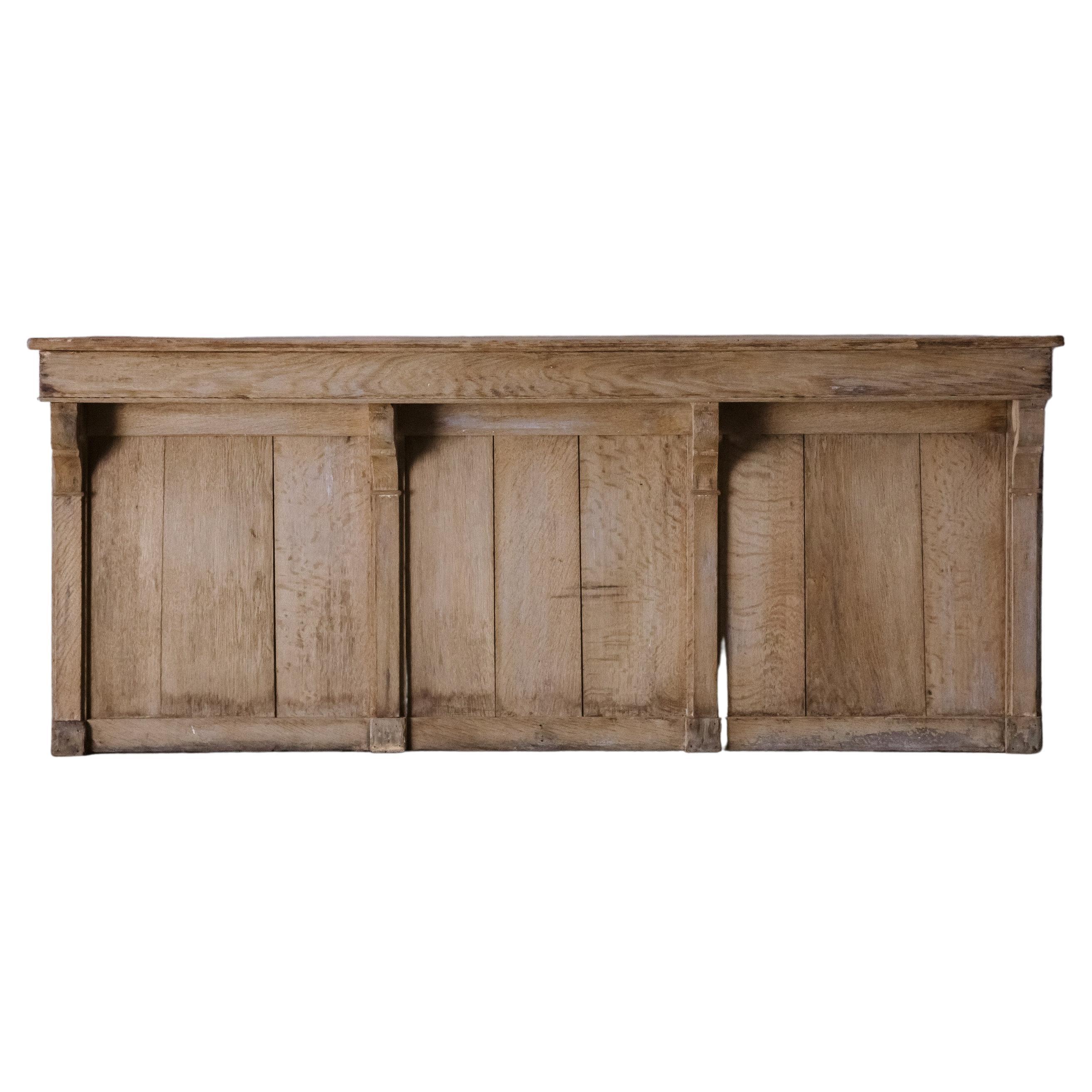 Early Oak Counter from France, circa 1900