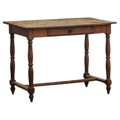 Early Oak Desk From France, Circa 1880