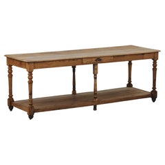 Early Oak Draper Table From France, Circa 1900