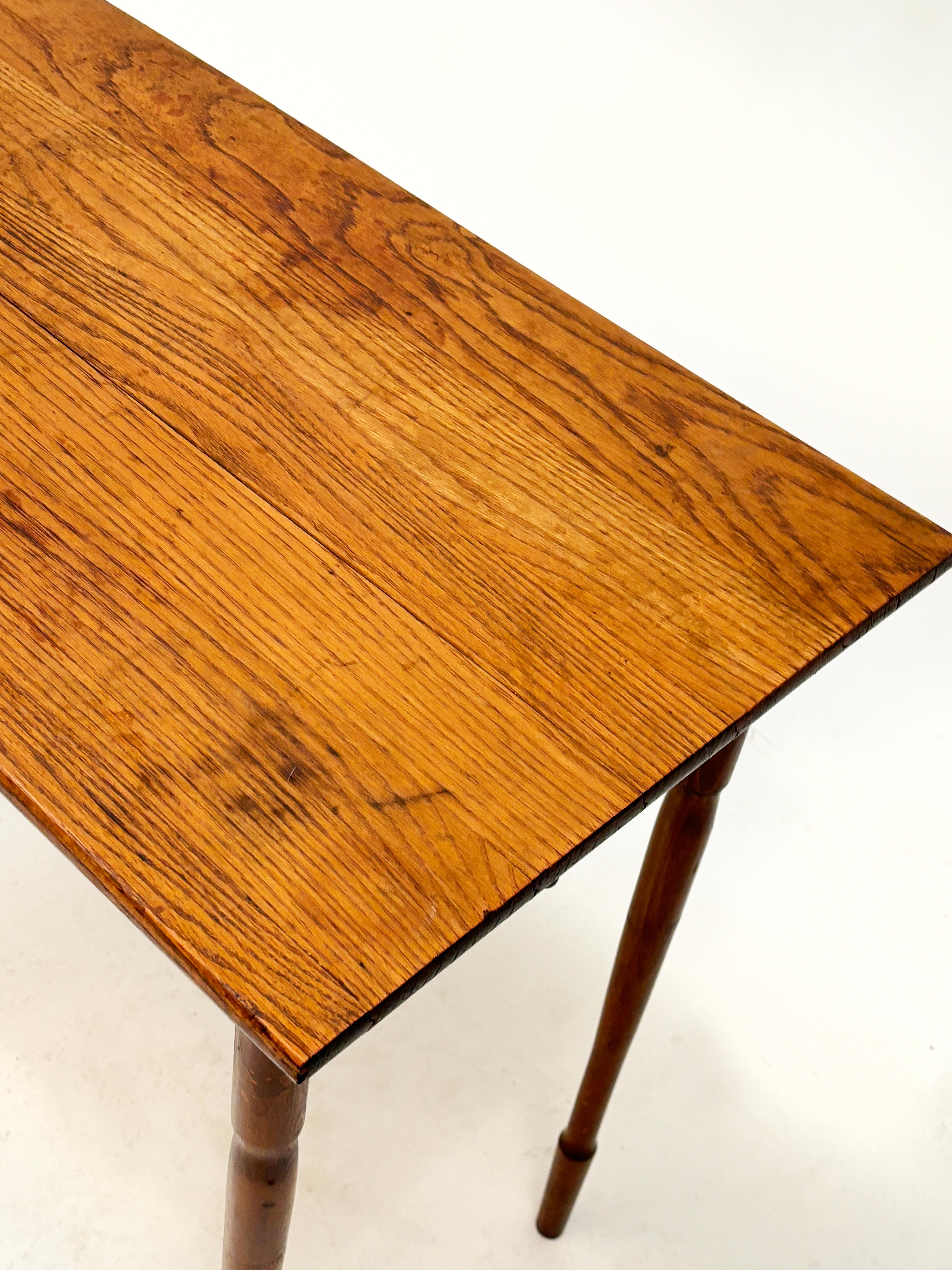American Early Oak Folding Cutting/Work Table For Sale