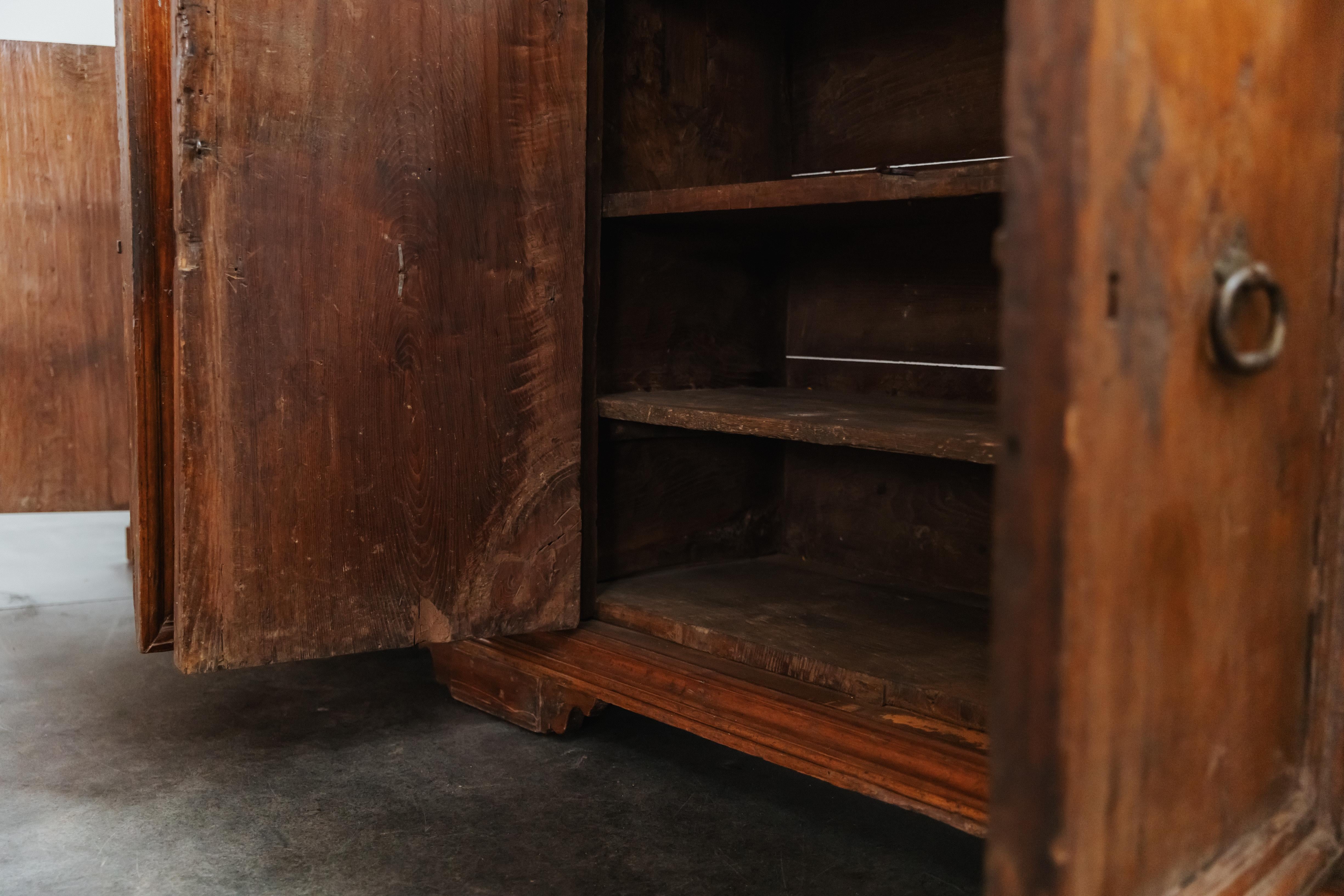 Early Oak Four Door Cabinet From Italy, Circa 1750 For Sale 2
