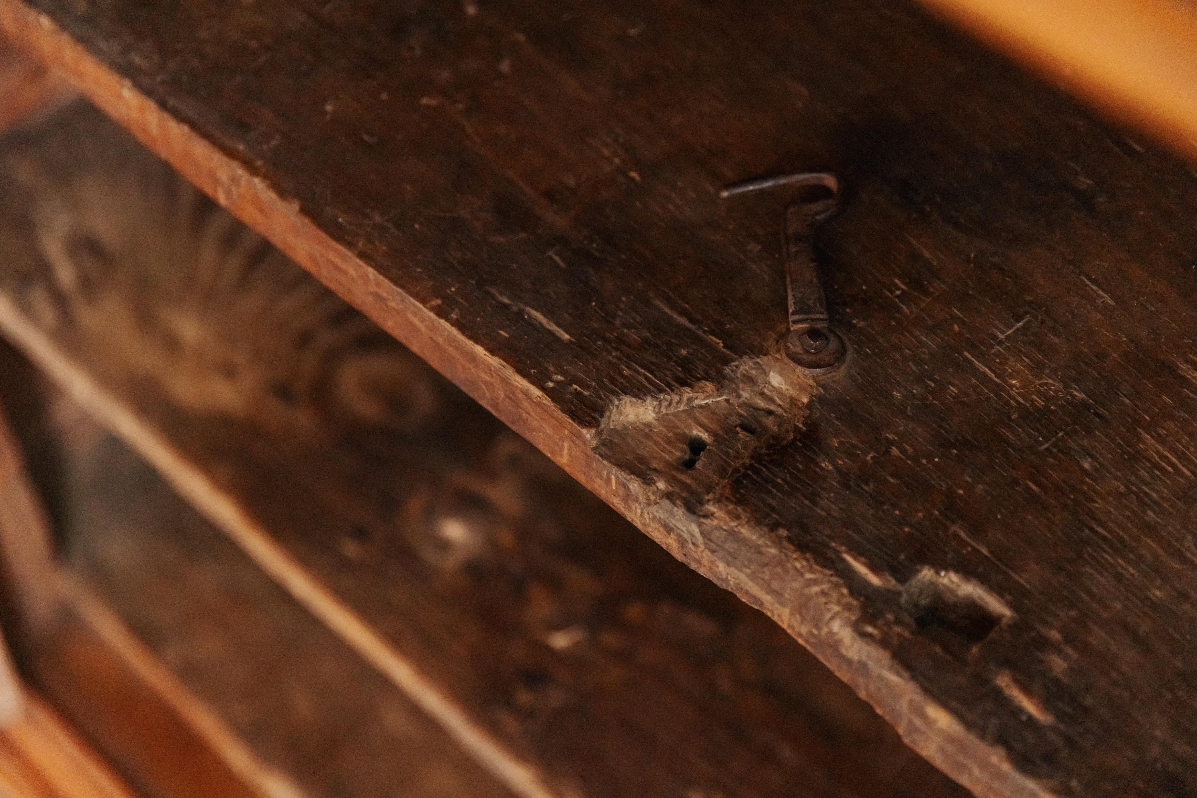 Early Oak Four Door Cabinet From Italy, Circa 1750 For Sale 4