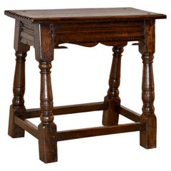 Early Oak Joint Stool, circa 1690-1720