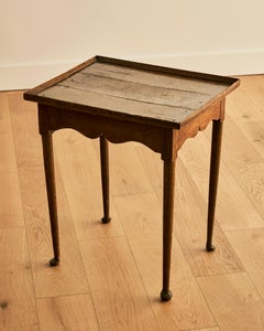 Early Oak Queen Anne Tea Table c. 1700's