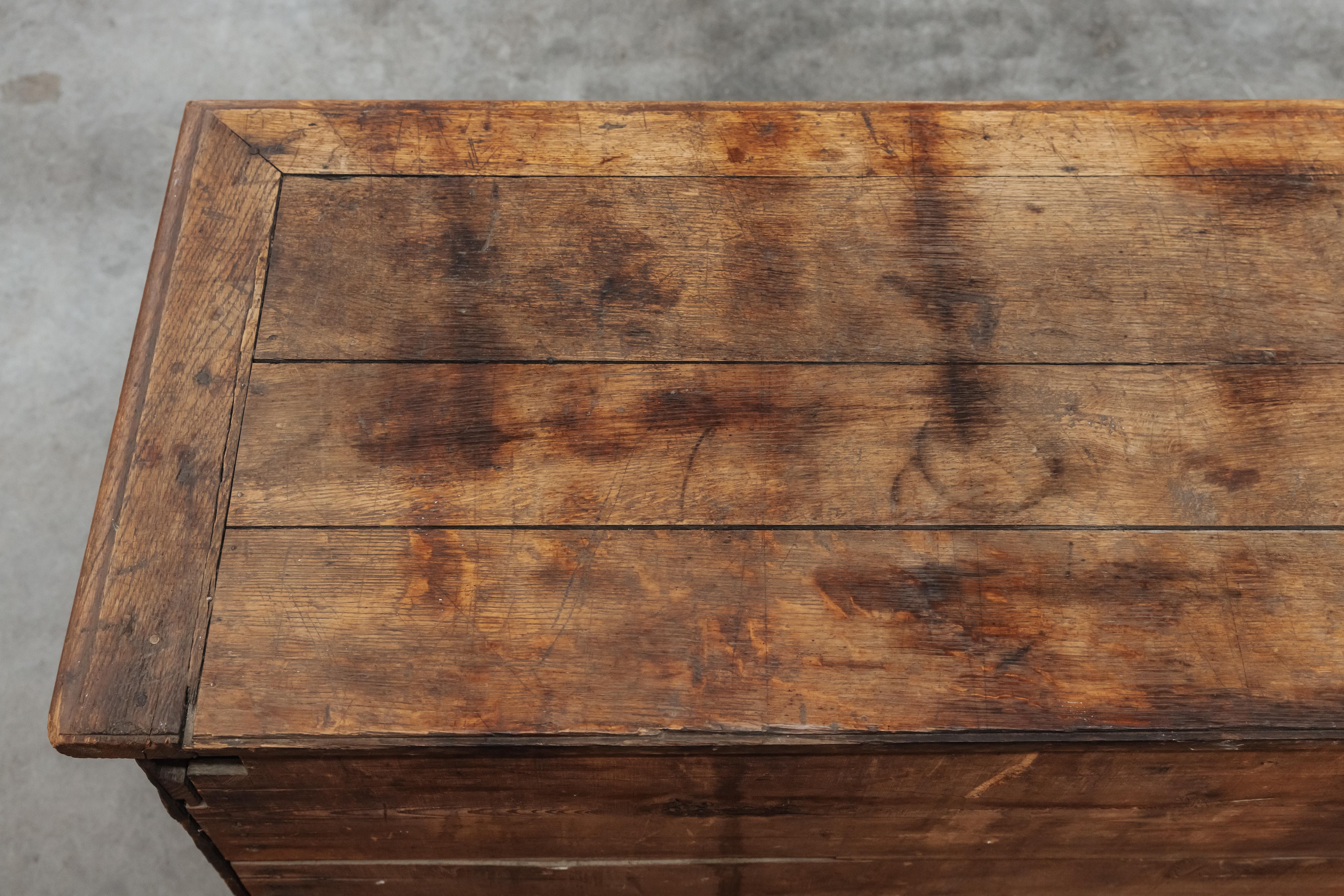 Early 20th Century Early Oak Shop Cabinet From France, Circa 1900