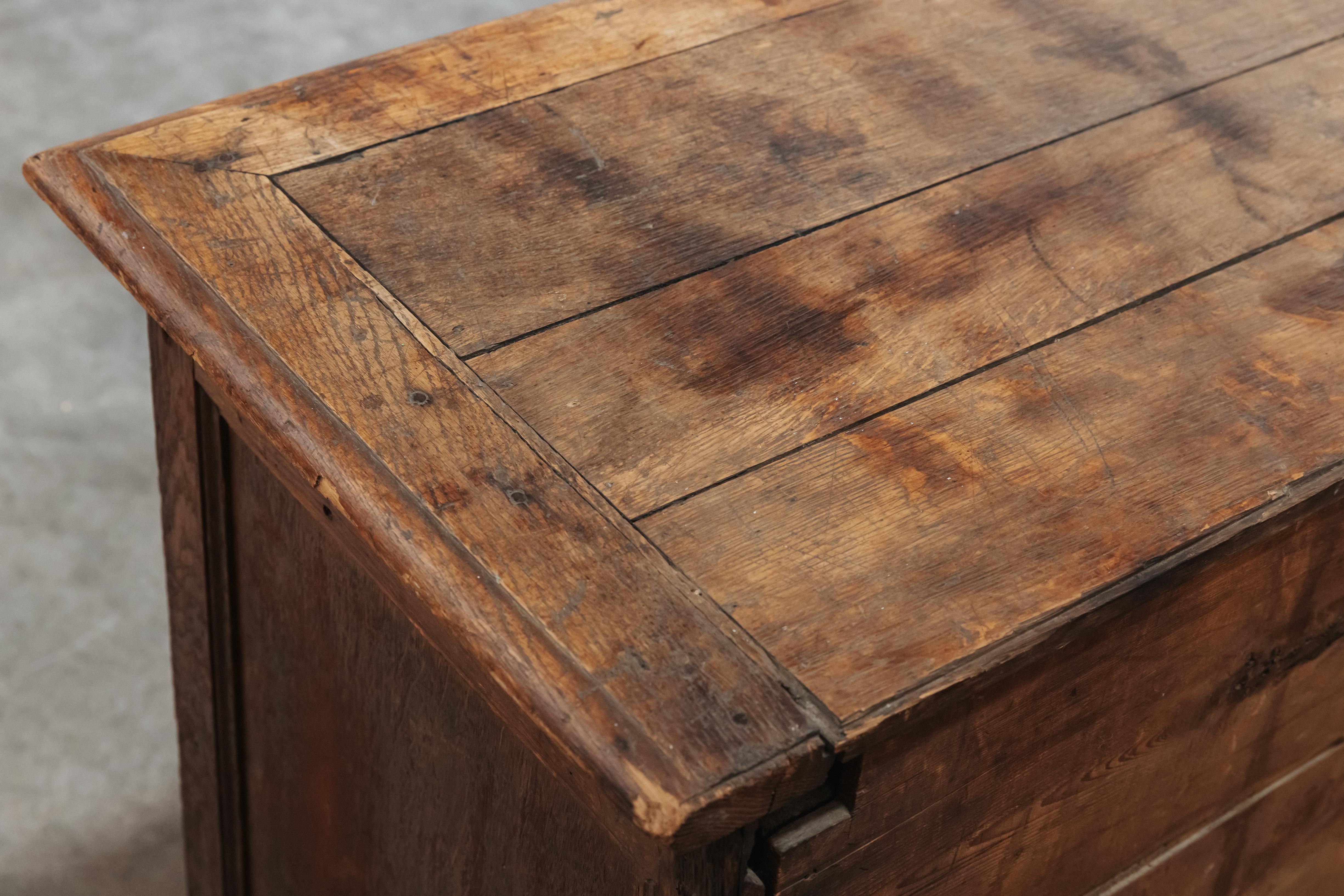 Early Oak Shop Cabinet From France, Circa 1900 1