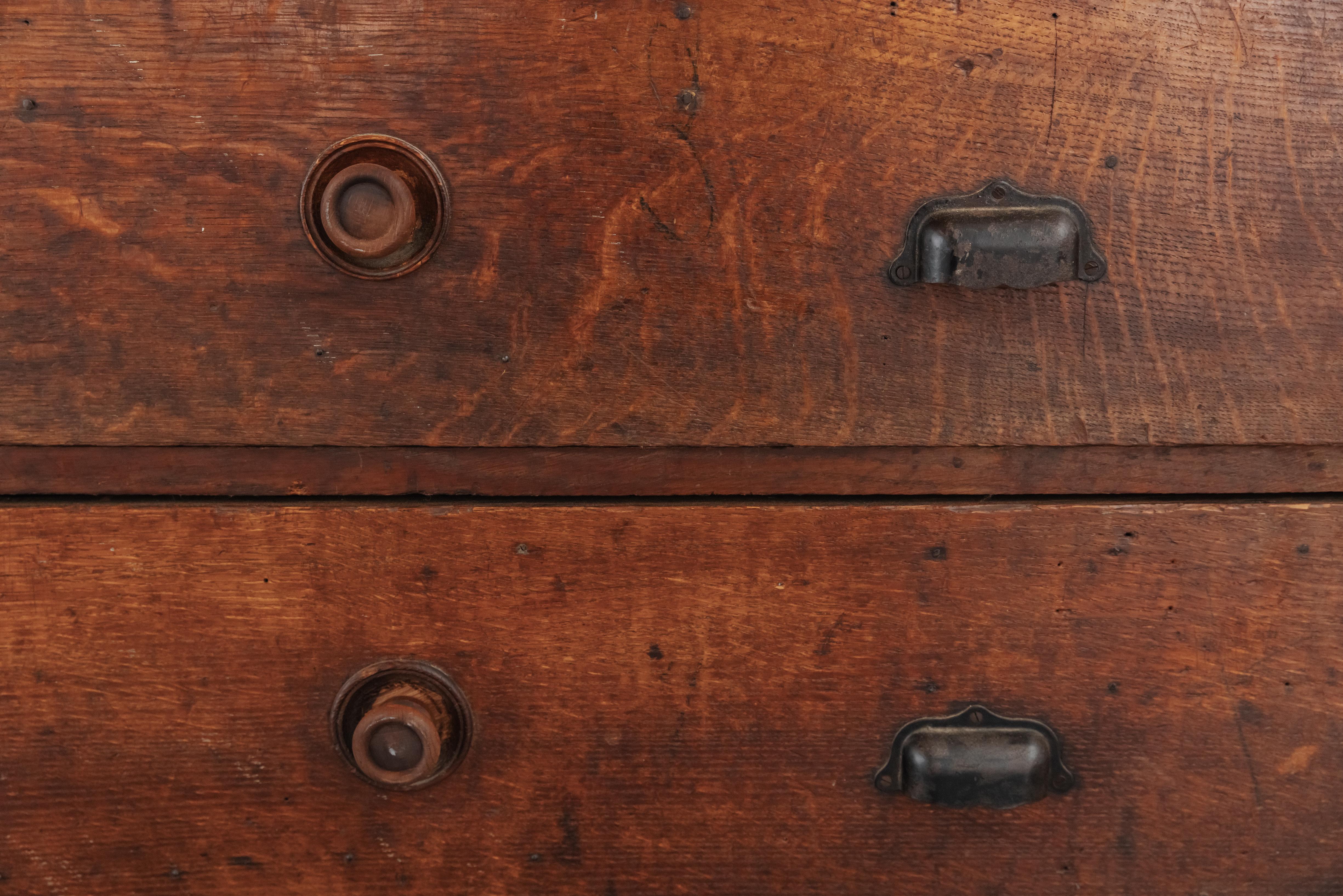 Early Oak Shop Cabinet From France, Circa 1900 2