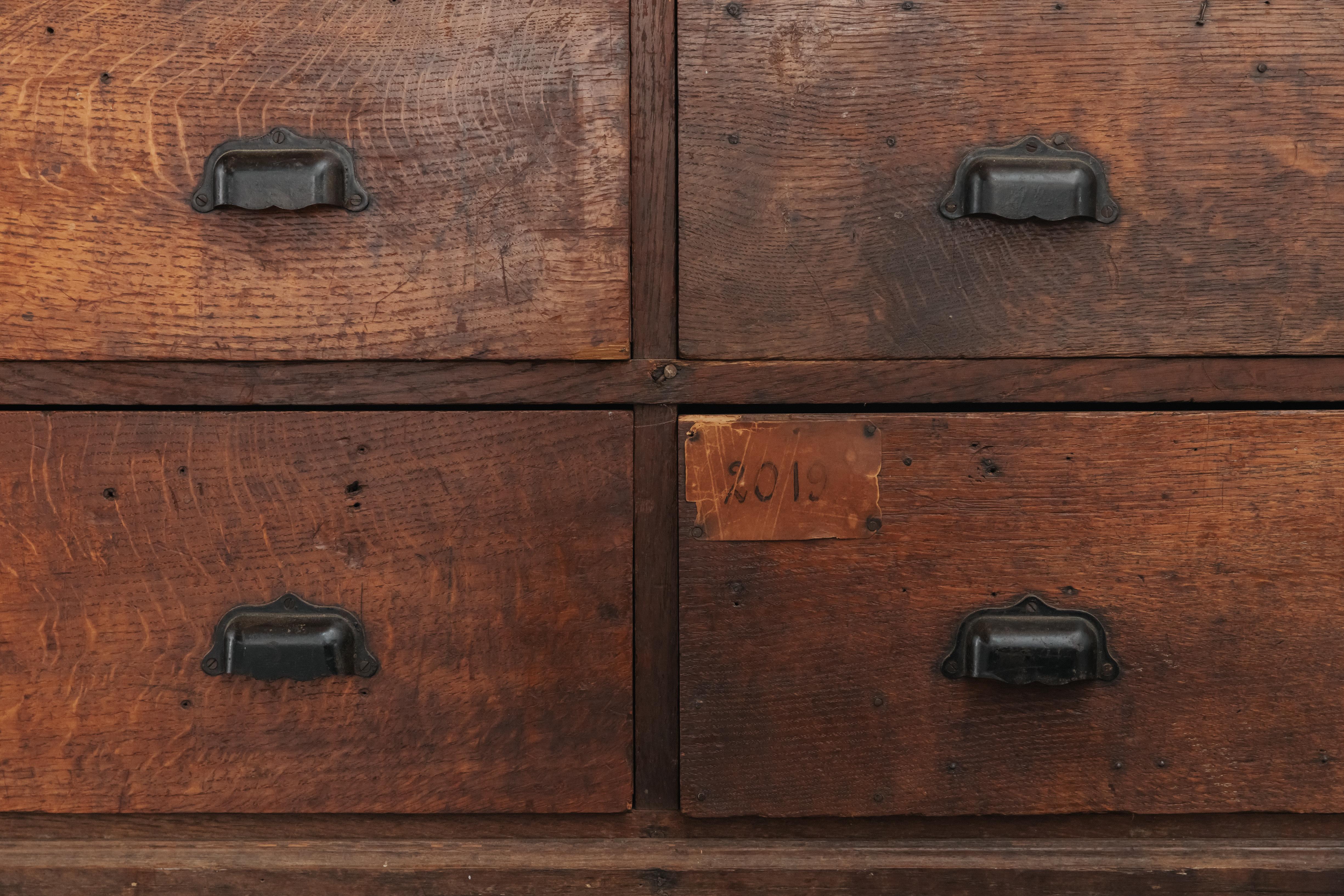 Early Oak Shop Cabinet From France, Circa 1900 4