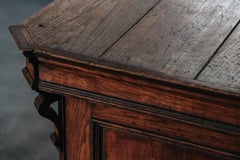 Early Oak Shop Counter From France, Circa 1940