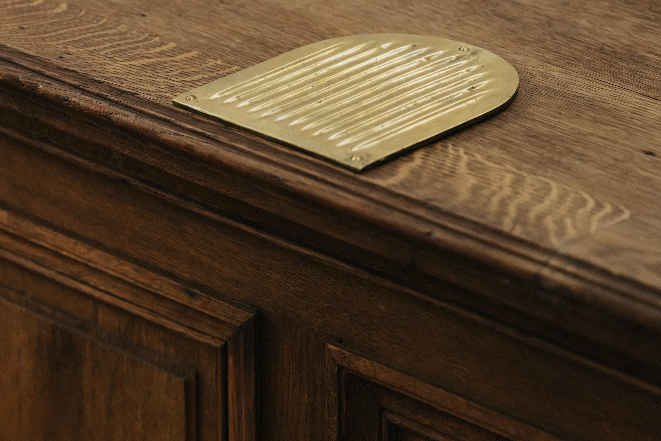 European Early Oak Shop Counter From France, Circa 1940 For Sale